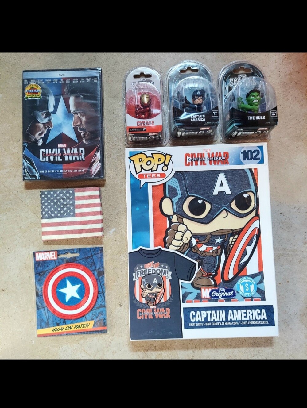 NEW Marvel's Captain America Civil War Ultimate Collectible 7 Items Lot